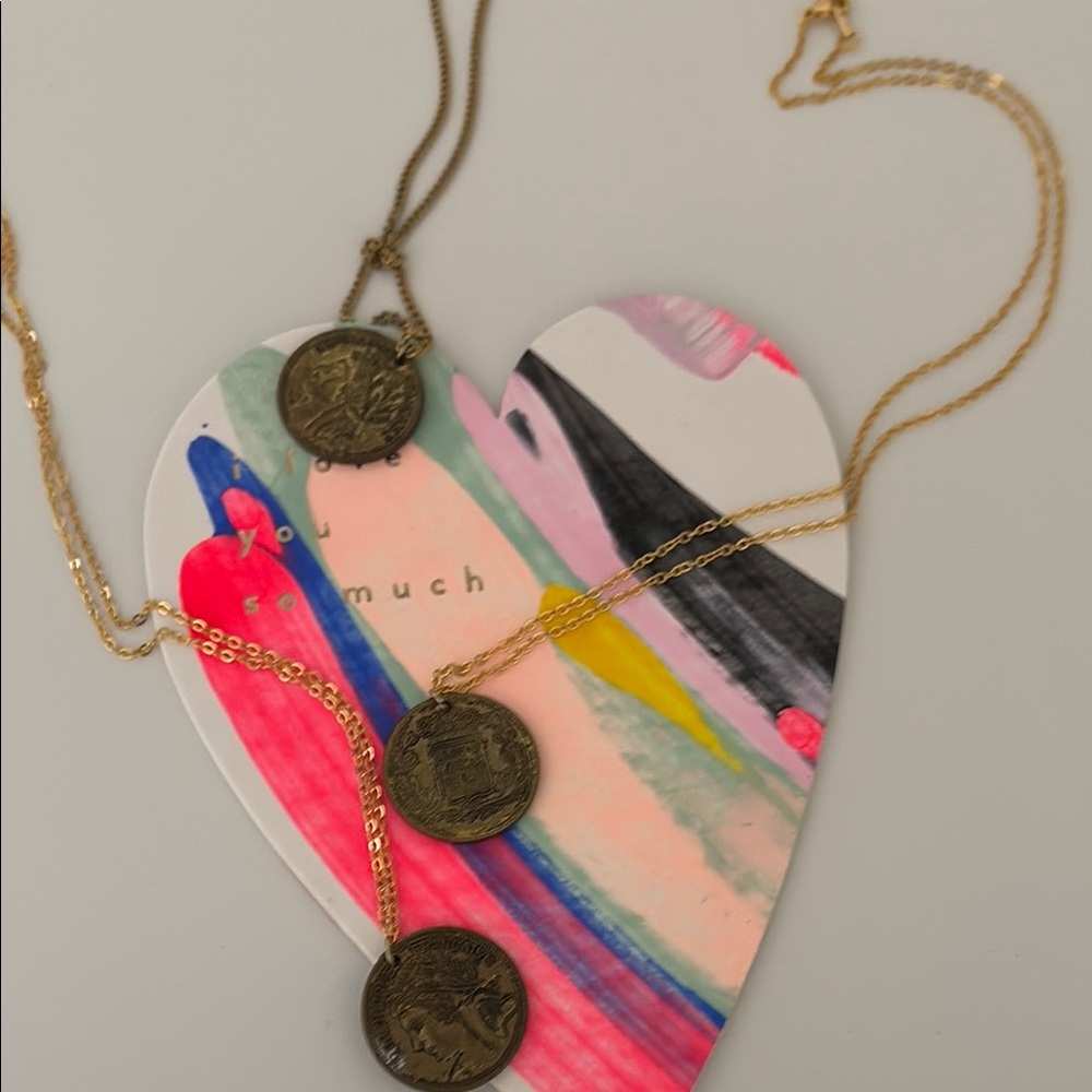 Gold Coin Pendant Necklaces